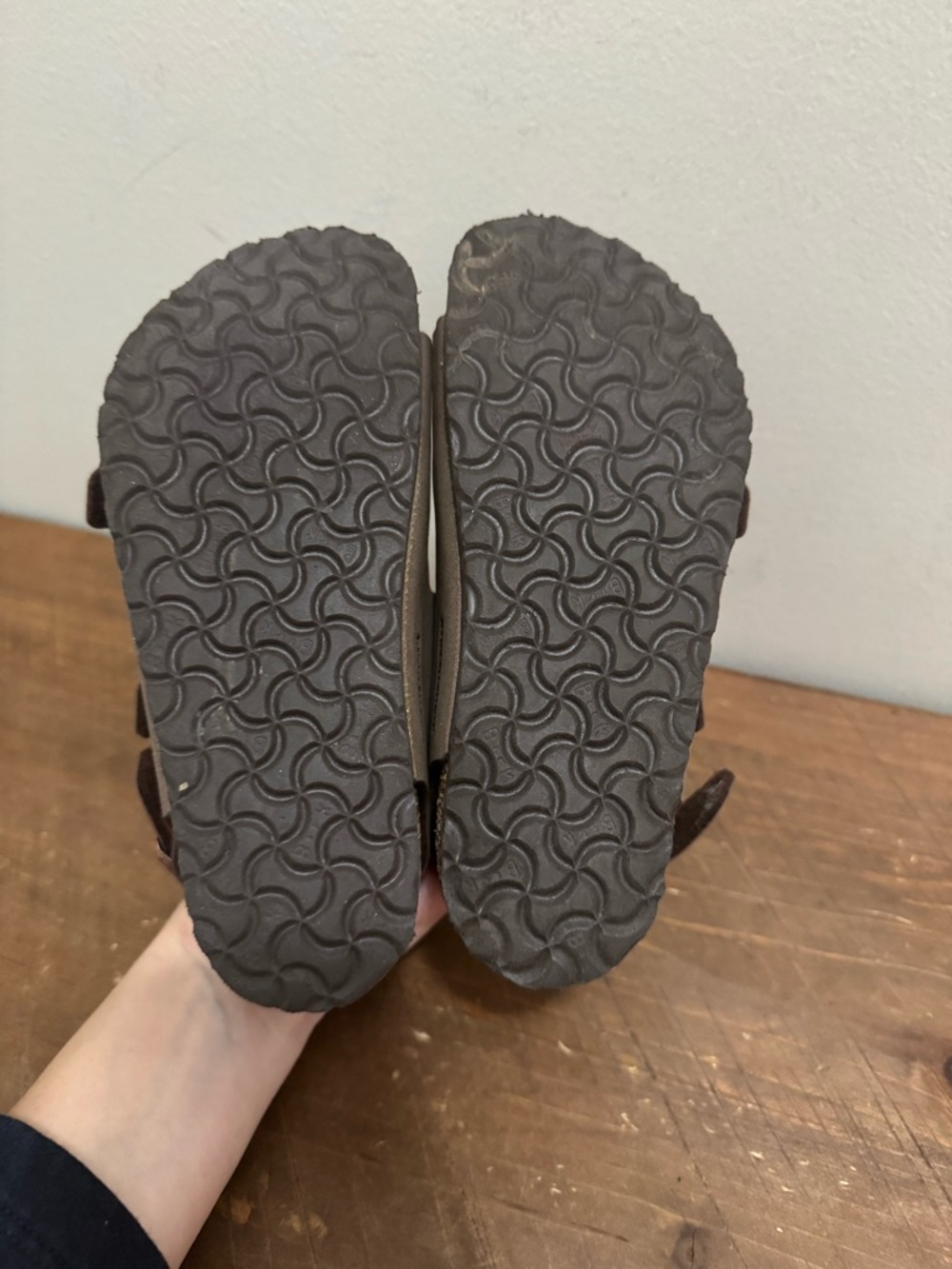 Birkenstock Kids 29  Brown Three-Strap Sandals - Picture 5 of 5